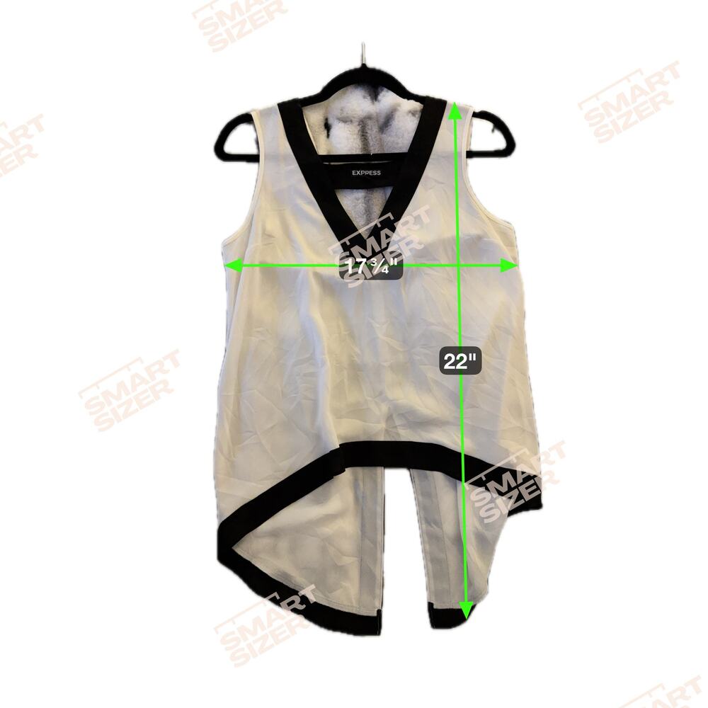 White sheer top from express size small - Picture 3 of 6